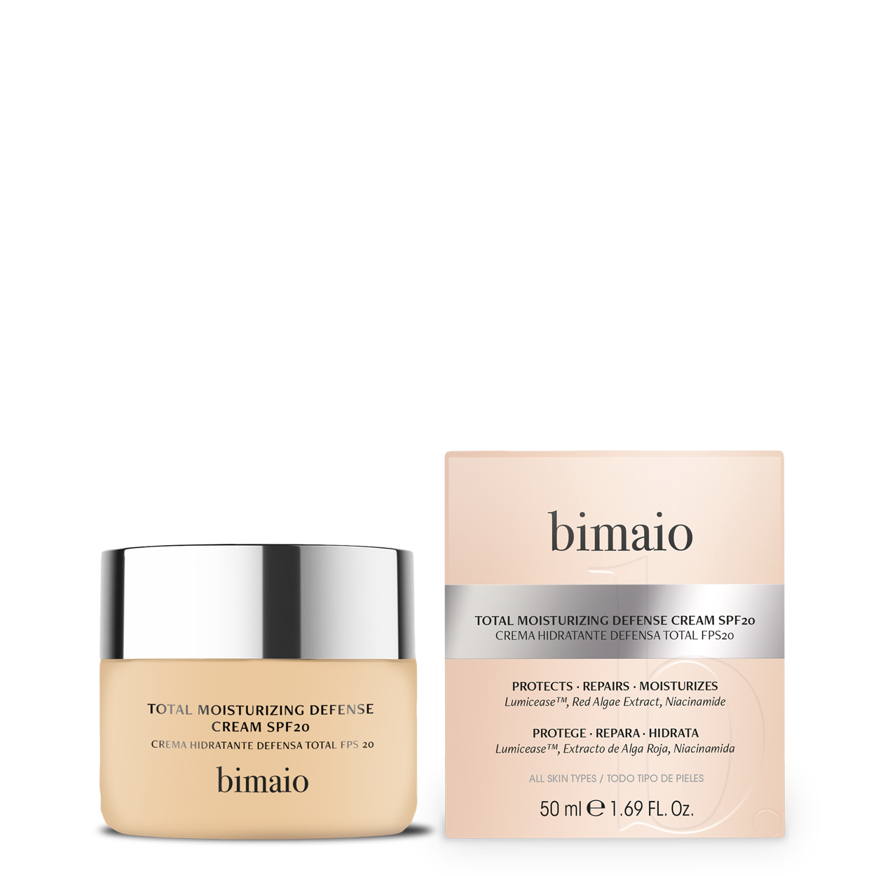Crema hidratante defensa total FPS20, 50ml